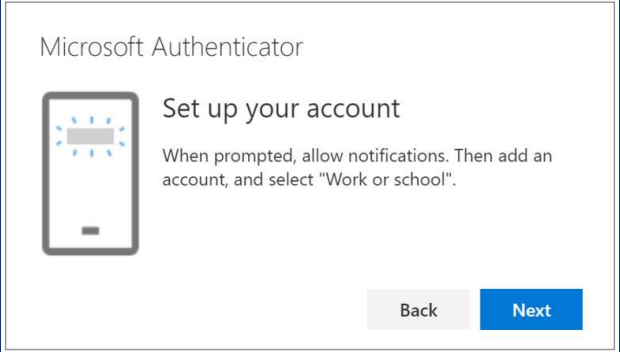 Microsoft Authenticator App — Step Seven