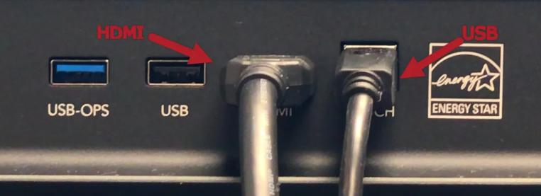 How to connect your laptop to a Promethean Board — Step One